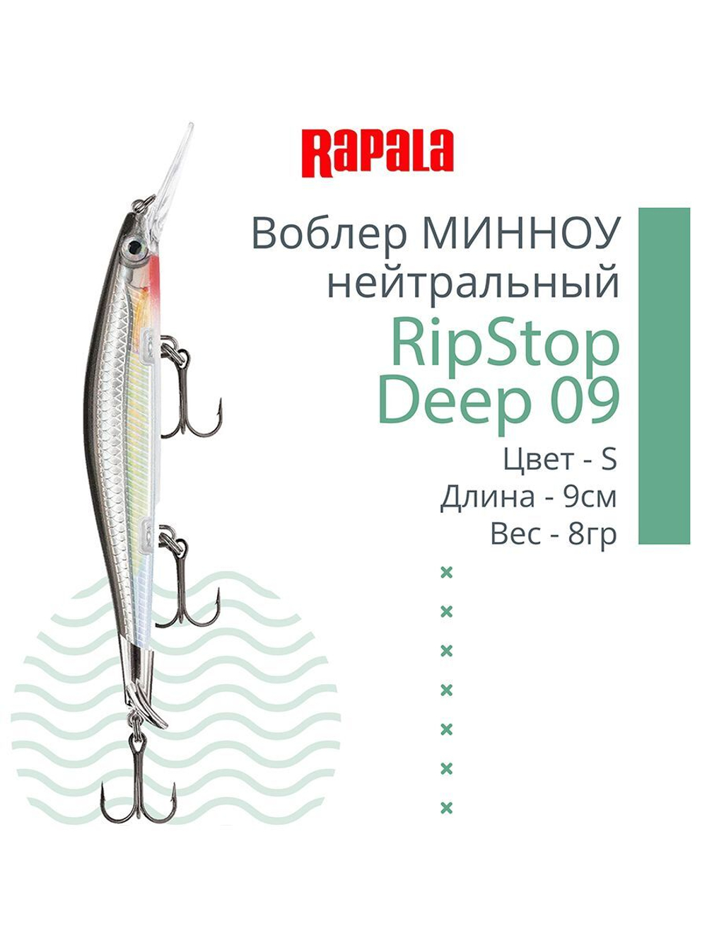 Воблер для рыбалки RAPALA RipStop Deep