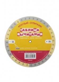 Математика Таблица сложения-вычитания таблица - круг