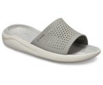 Шлепанцы CROCS LiteRide Slide Smoke/Pearl White