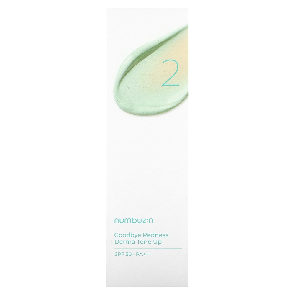 Numbuzin, No.2 Goodbye Redness, Derma Tone Up, SPF 50+ PA +++, 50 мл (1,69 унции)