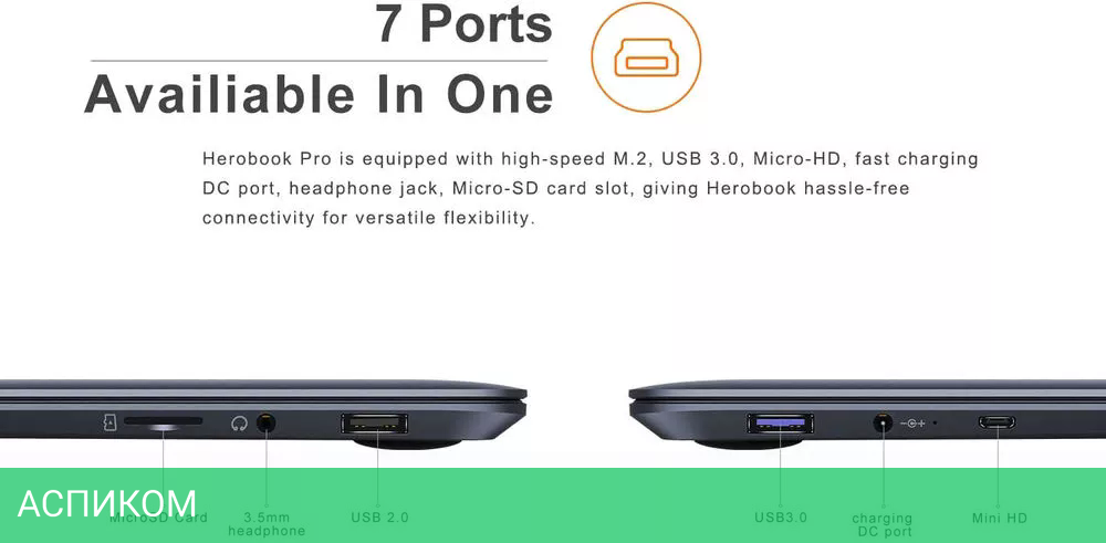 Ноутбук Chuwi HeroBook Pro N4020 8GB+256GB