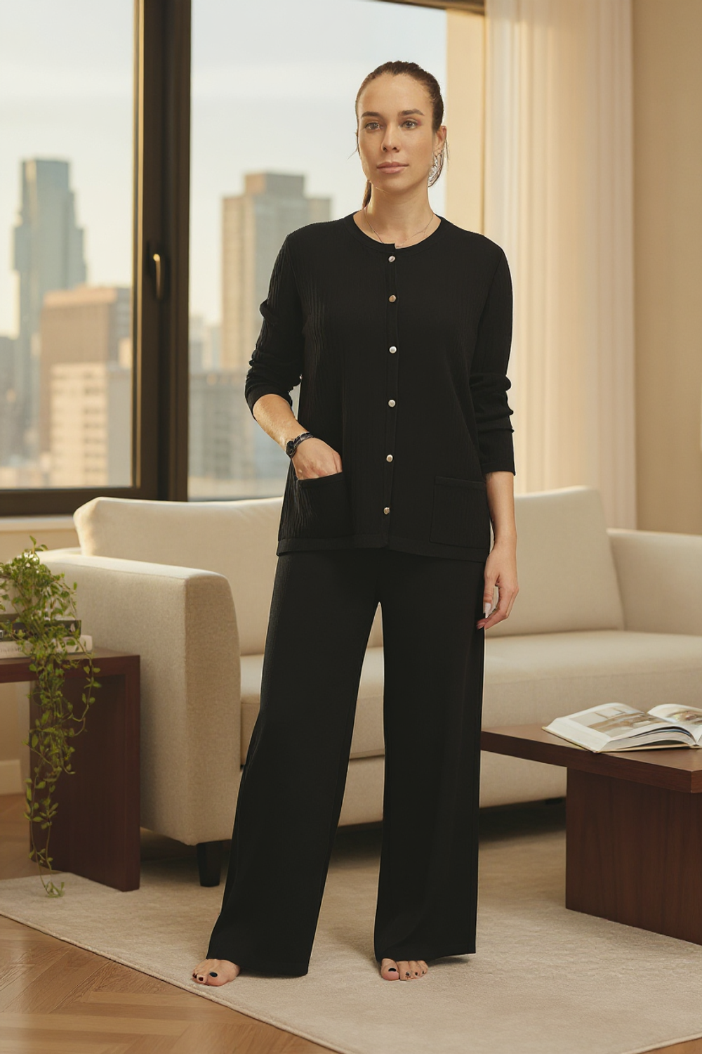 Кардиган трикотажный