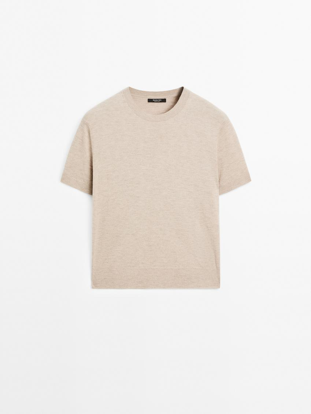 Massimo Dutti Свитер из смесовой шерсти, норка