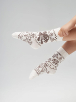 Теплые пуховые носки Н427-02 белый натуральный