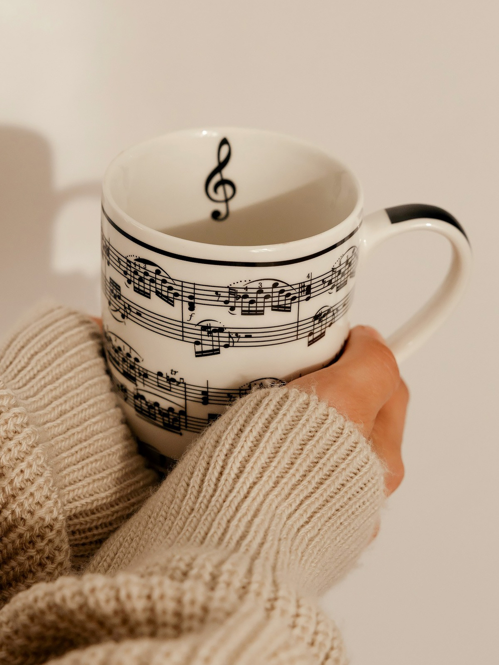 Чашка "Нотный стан"