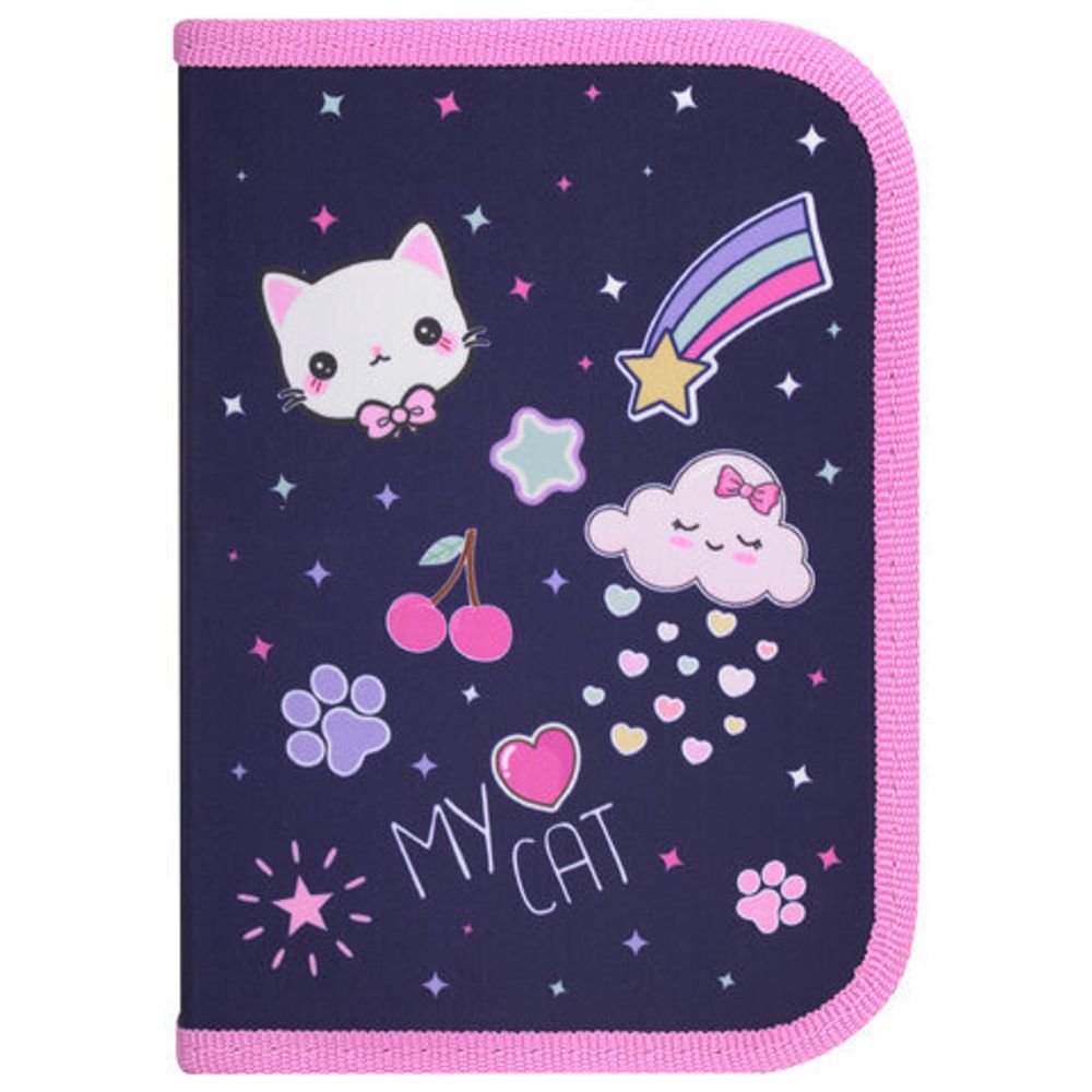 Пенал ПИФАГОР, 1 отделение, полиэстер, 19х13 см, "Leapfrog", 273472