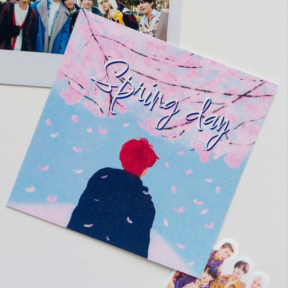 Арт принт / vhappiness / BTS / Spring day