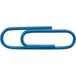 Скрепки канцелярские 28 мм Комус металлические с полимерным покрытием (100 штук в упаковке)