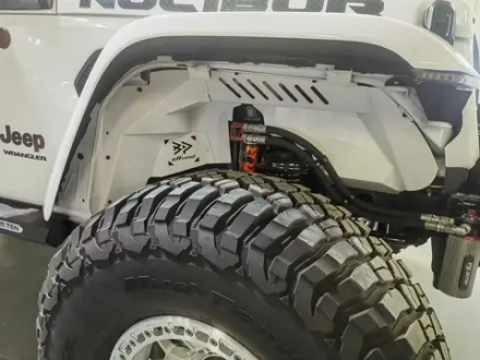 Алюминиевые подкрылки для Jeep Wrangler JL 2018-2024+ Джип Вранглер внутренние арки фендера