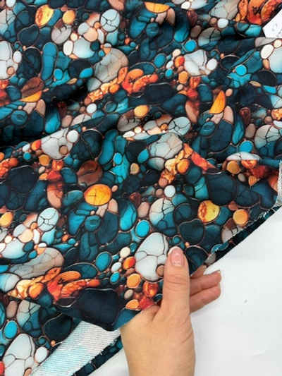 Футер 3 нитка петля Зеленый витраж