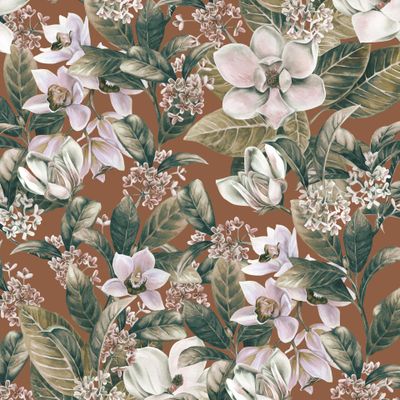 Магнолия, орхидеи и османтус, молочный шоколад