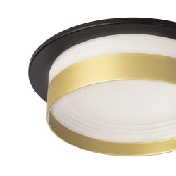 Citilux Hardy CL002D14 Встраиваемый светильник Чёрный+Золото