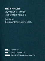 Костюм для девочки, свитшот и леггинсы, зеленый