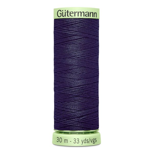 Нитки отделочные Gutermann Top Stitch 30 (30 метров), 5 кат. | 387 чернильно-черный