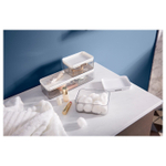 Набор контейнеров для хранения IKEA BROGRUND (БРОГРУНД), Бело-серый, 3 шт