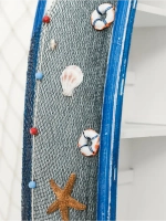 Полка напольная в морском стиле средняя 76 см