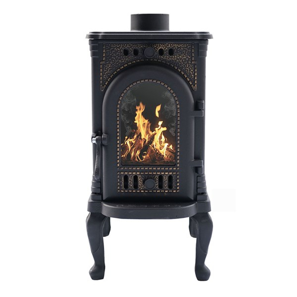 Печь-камин чугунная "Сибирь" 6 кВт