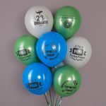 Шар (12''/30 см) С 23 Февраля, Мой Защитник!, Ассорти, пастель, 2 ст, 25 шт.