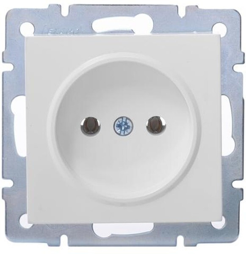 Розетка 1-м СП Vesna без заземл. механизм бел. LEZARD