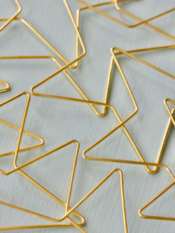 Основа для макраме металлическая Звезда 20 см, цвет золотистый, неразъемная ( 20см, набор 10 шт) /квадрат для декорирования / основа для ловца снов