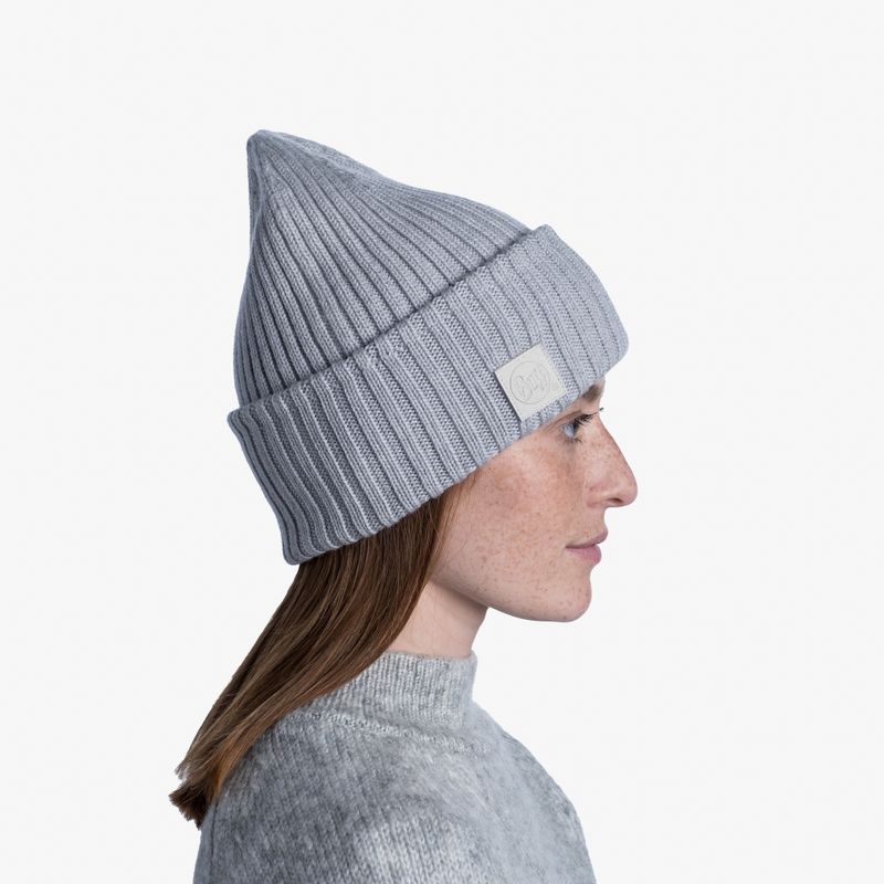 Вязаная шерстяная шапка Buff Hat Wool Knitted Ervin Light Grey Фото 7