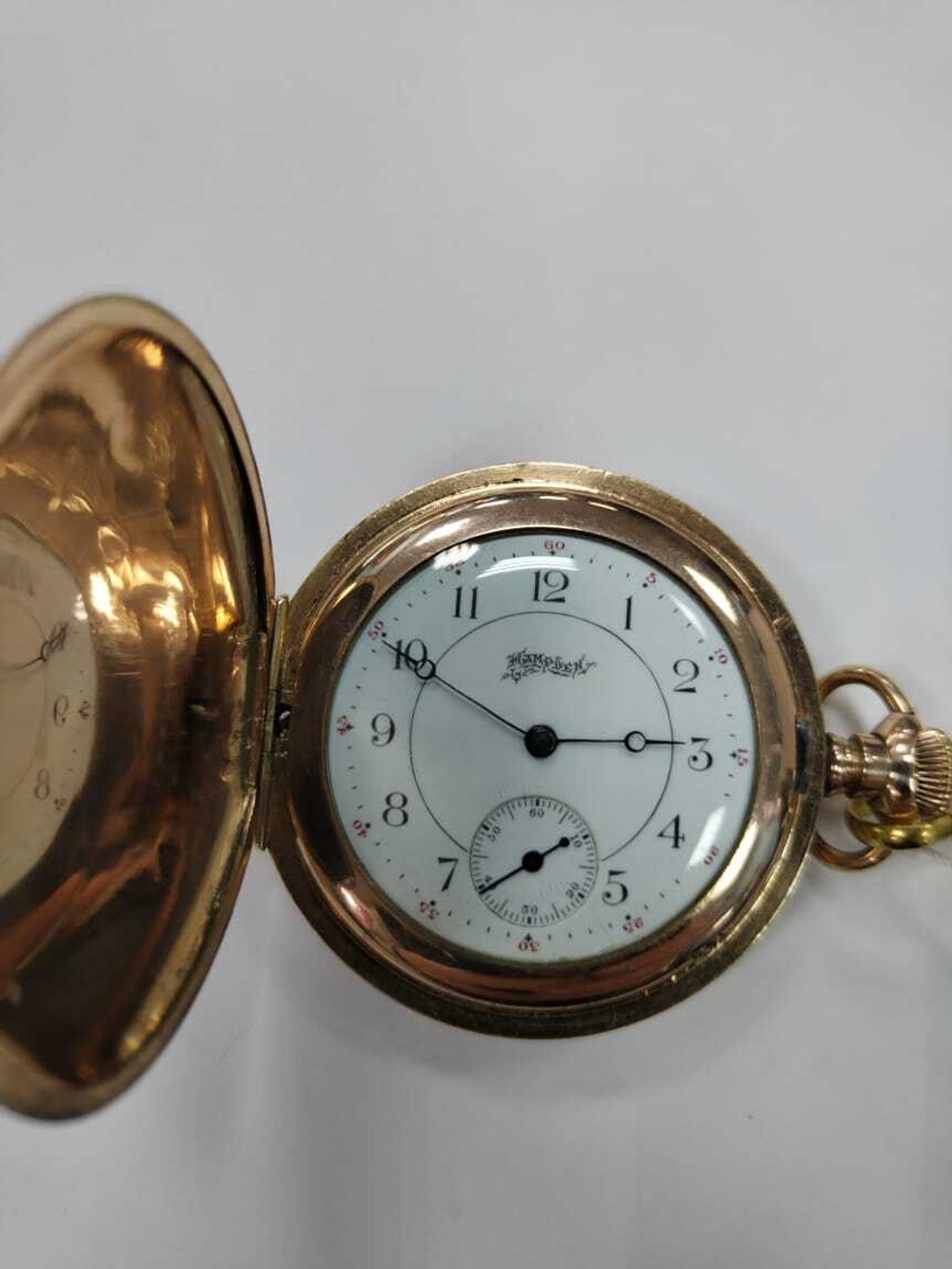 Часы карманные.Hampden dueber.warrtedan 20 years