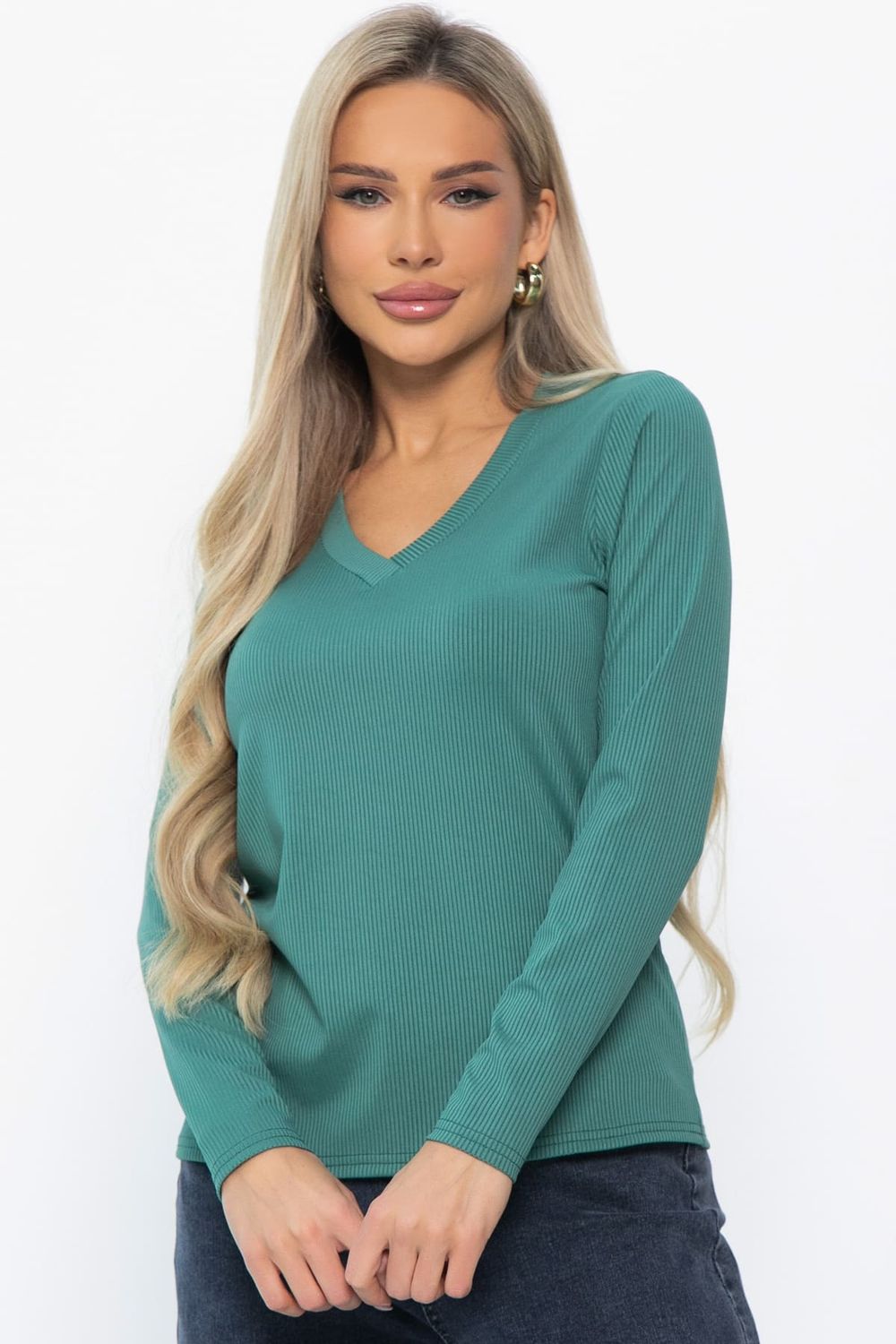 Джемпер трикотажный Бетси (зеленый) Б14870-50М LT Collection