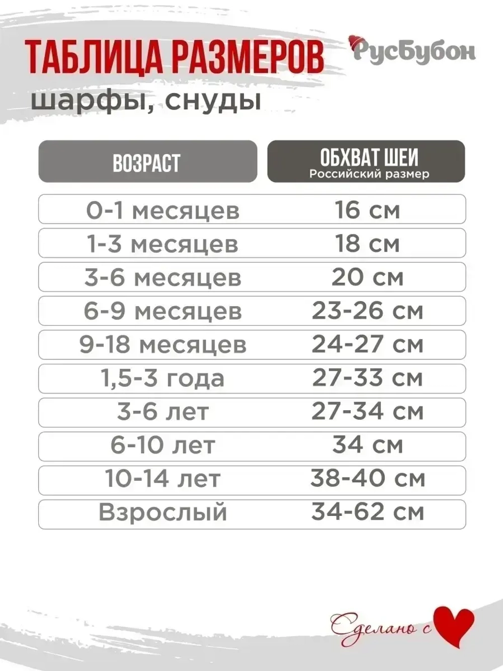 Снуд детский осенний вязаный