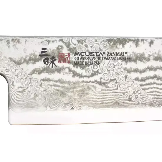 Нож кухонный Zanmai Hybrid Splash Santoku 180 мм. HZ2-3003DS