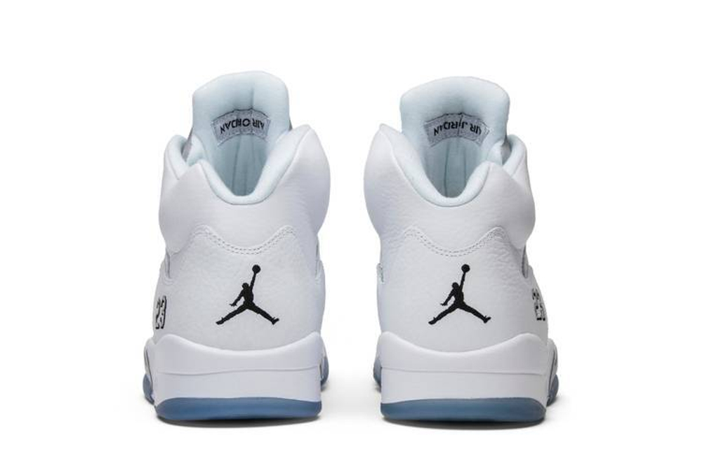 Retro 5 white metallic top