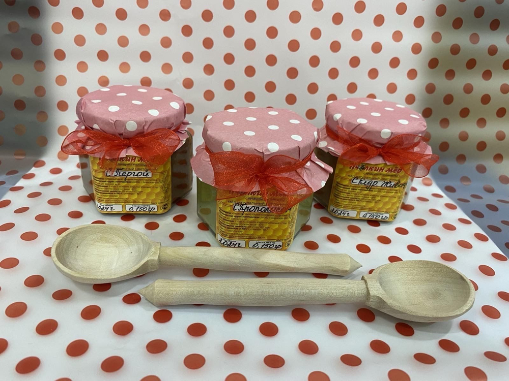 Самый полезный мёд суфле с пергой, с прополисом , с кедровой живицей , 450 гр