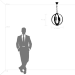 731247 Люстра CERO 4х40W E14 ЧЕРНЫЙ/ЗОЛОТО