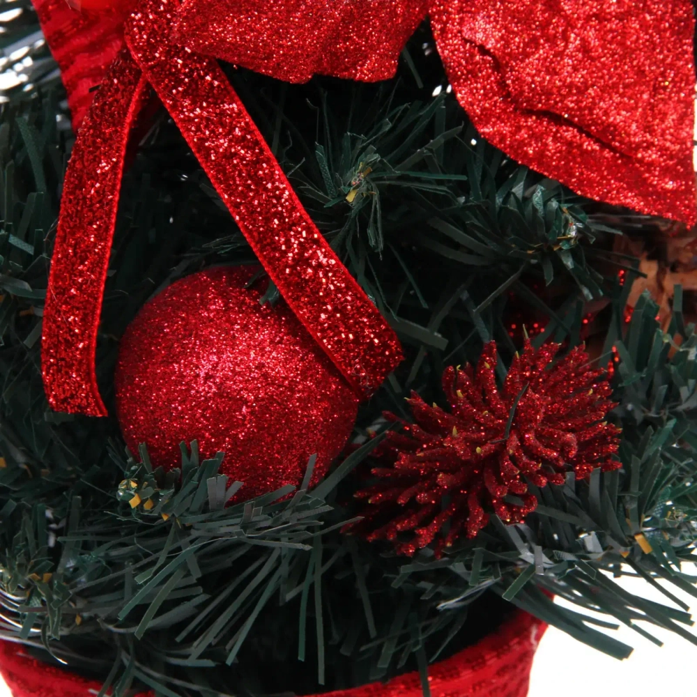 Елка в горшке «Зимняя нежность» 40 см, Красный