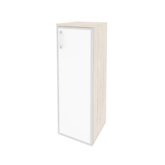 Оникс Шкаф средний узкий правый O.SU-2.4 R (R) white  400*420*1207
