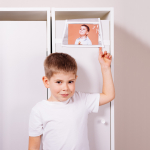 Кармашки для детского сада на резинке. Слоник