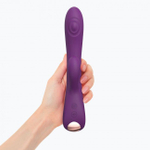 Фиолетовый вибратор-кролик Bunny & Clyde - 22,5 см. (Цвет: фиолетовый)