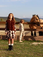 Платье с длинным рукавом Mjölk Cow Camouflage