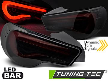 Фары задние для TOYOTA GT86 12-21 LED BAR BLACK SMOKE RED SEQ