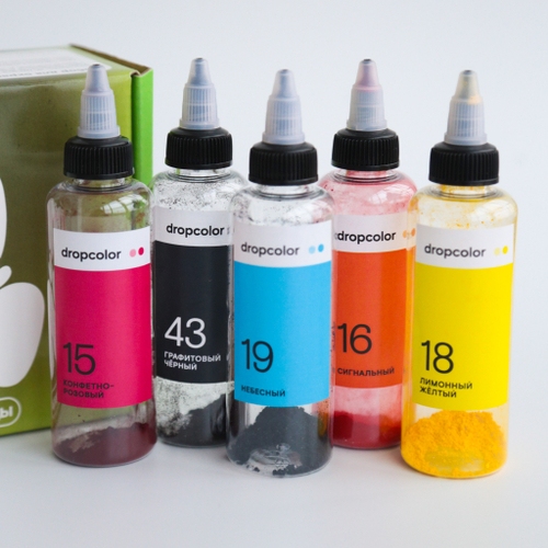 Тай-дай сет в бутылочках 5 цветов №4