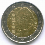 2 евро 2012 год. Финляндия. 150 лет со дня рождения Хелены Шерфбек. Биметалл XF