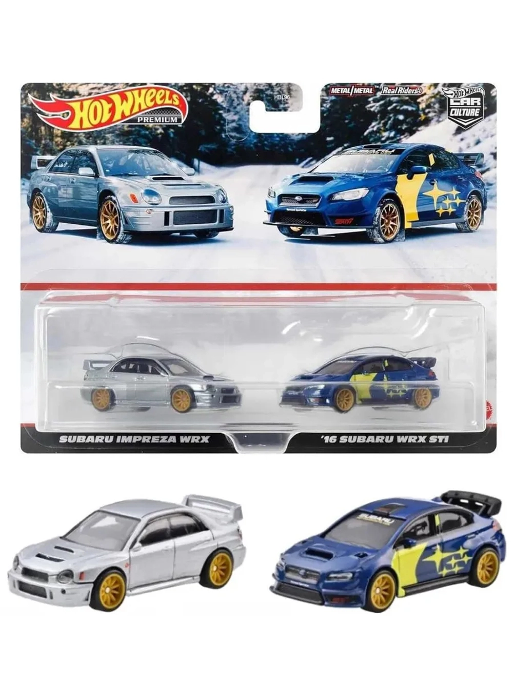 Набор Хот Вилс Премиум Car Culture Subaru HBL96 HKF60