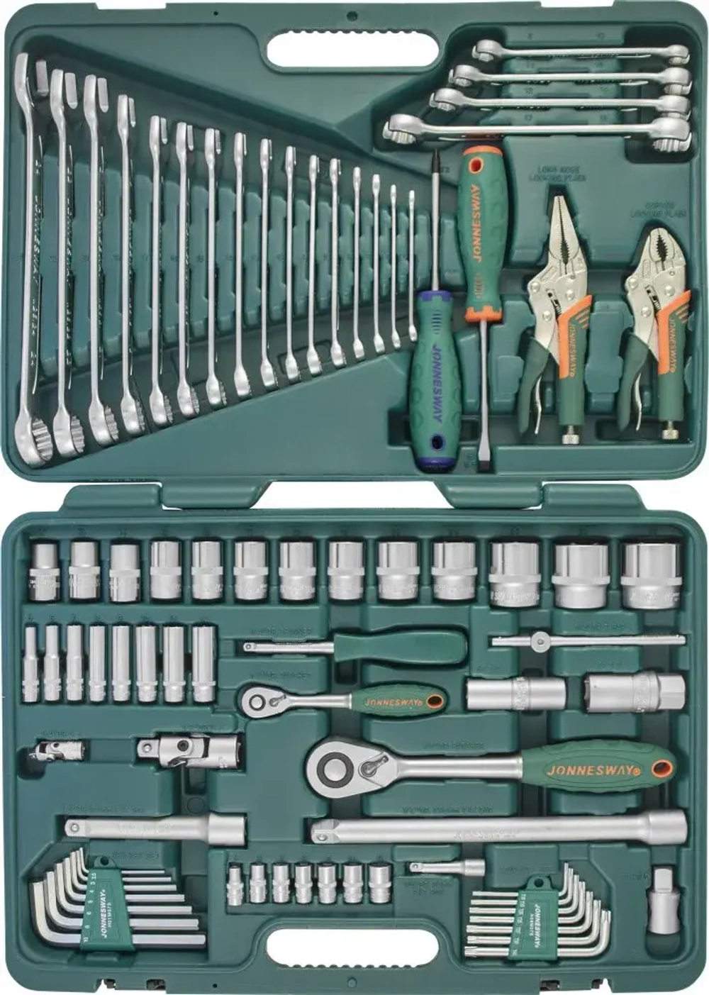 Jonnesway S04H52478S Набор инструмента универсальный 1/4", 1/2"DR, 78 предметов