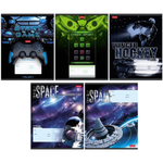 Тетрадь А5 12л. клет. "Для мальчиков" 5 диз. (Хатбер)