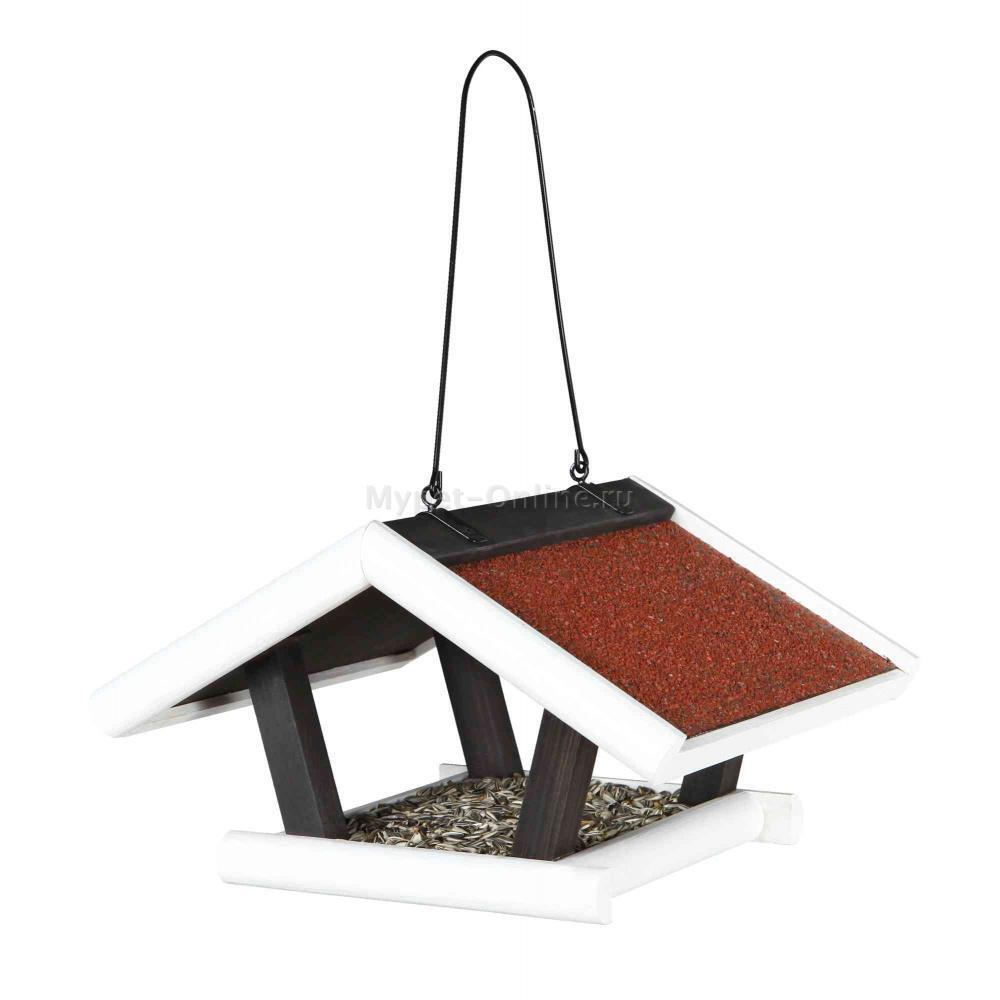 Кормушка для птиц Trixie Bird Feeder, размер 30x18x28см., черно-белый