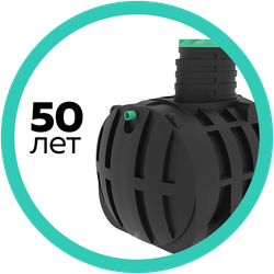 Емкость подземная пищевая Мультпласт ДПВ700 700 л. вертикальная (1100x1100x1755см;37кг;зеленый) - арт.555434.57