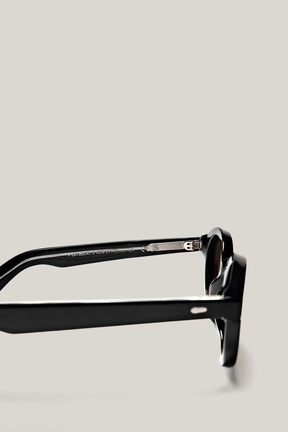Massimo Dutti Миниатюрные круглые солнцезащитные очки - Limited Edition, черный
