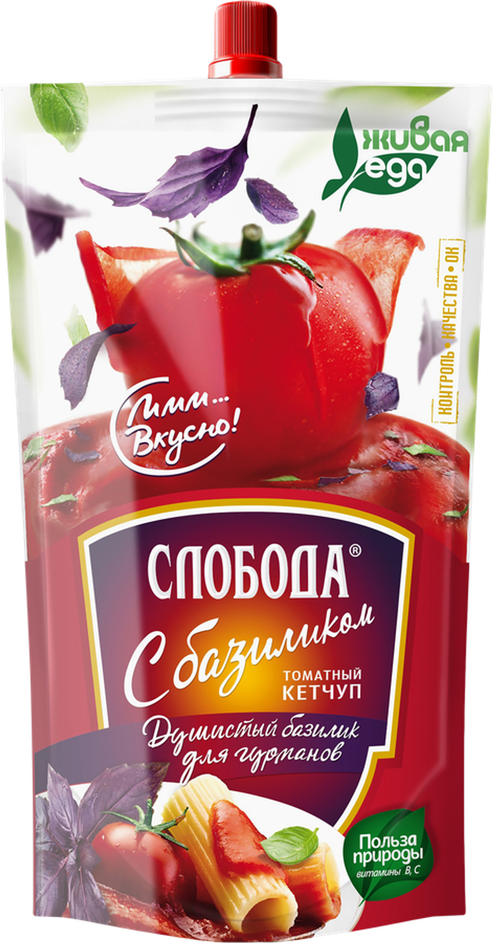 Кетчуп Слобода "С базиликом", 320 г