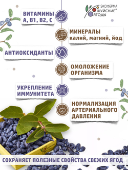 Томленые ягоды жимолости, 280 г