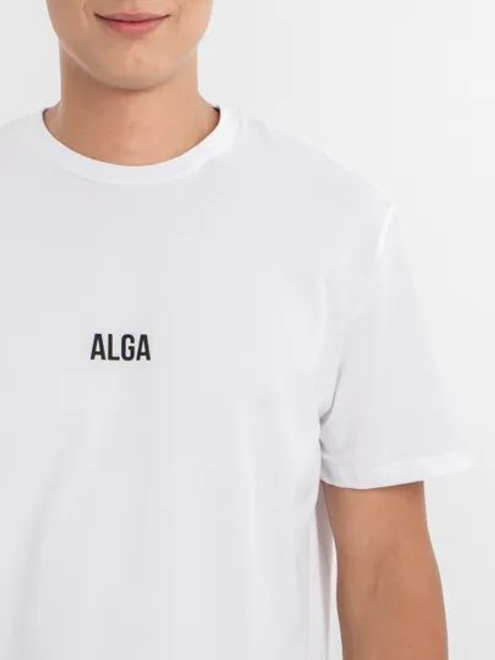 Футболка ALGA белая унисекс мужская женская