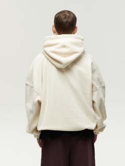 Drawstring Hoodie Cream